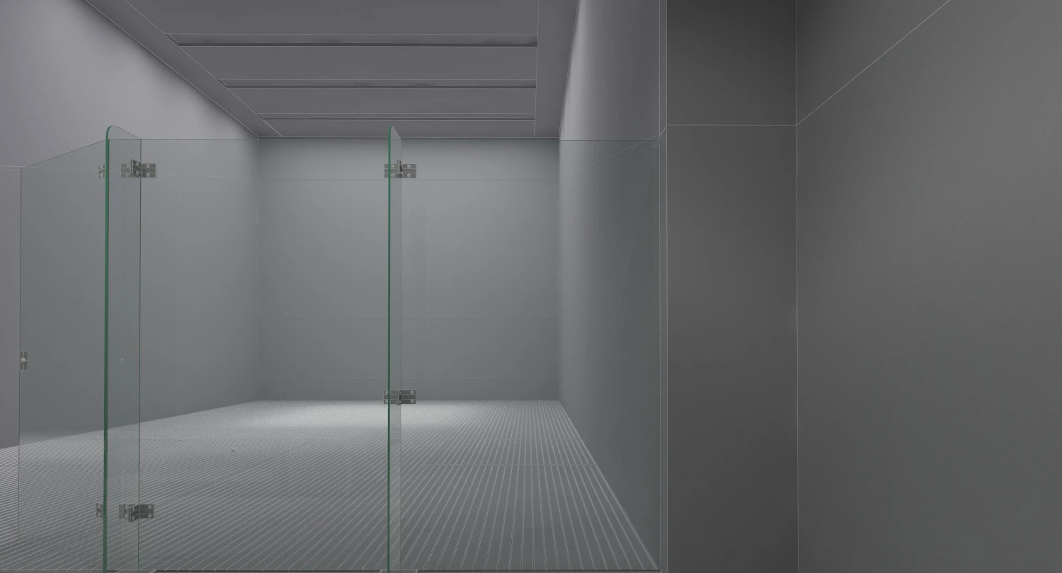 Single Squash Court 3D Model_09